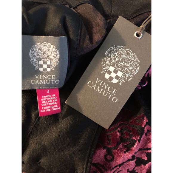 Vince Camuto Women's Size 4 Burnout Velvet Damask Print Dress NEW - Picture 8 of 8